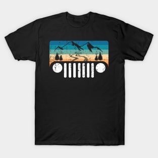 Adventure Jeep Off Road Vintage Trip, Funny Retro Camping Jeep Adventuring Gift for Jeepers T-Shirt